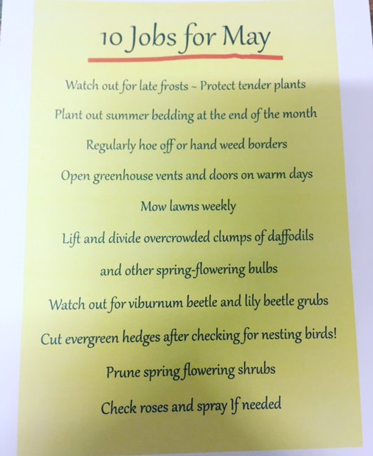 10 Jobs for May! @The_RHS @Ahaforleaflets @discoverpenrith #gardening #toptips #May #GardenersWorld #flowerpower #flowerstagram