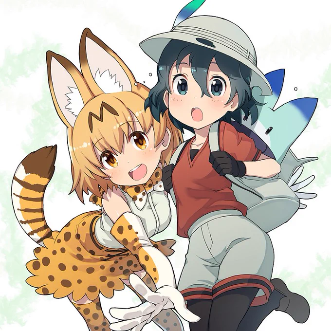 ずっと観損ねてたけものフレンズをGW中に全話観たので描いてみた。 