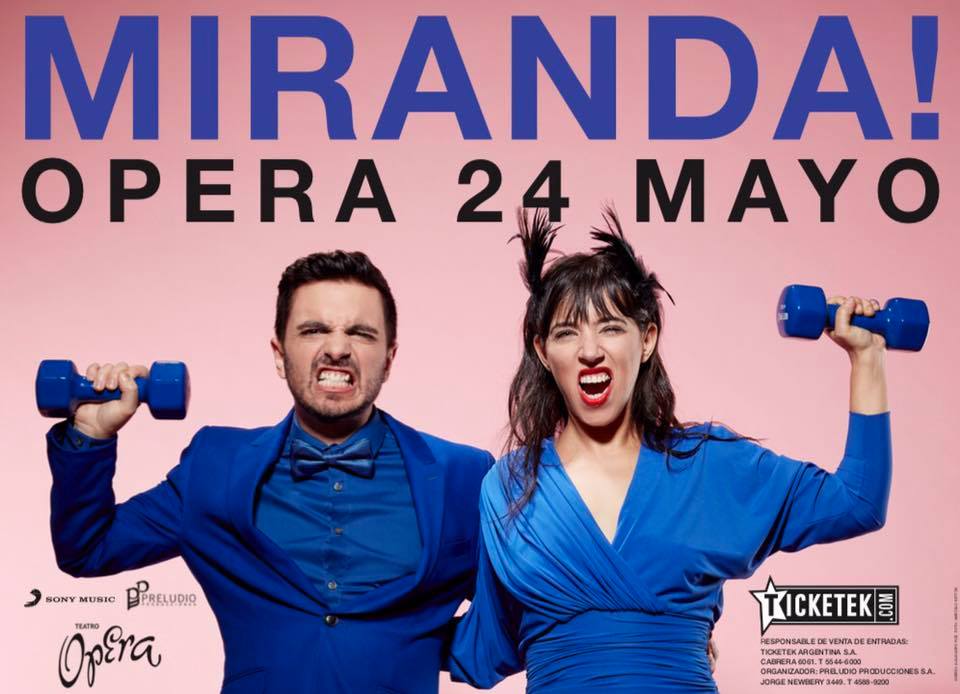Trastornadosok's tweet photo. 🎟️@mirandaenvivo 🎶
24 de mayo en el #OperaAllianz
entradas via @TicketekAr 🕺🏻 https://t.co/HjpESpawBz