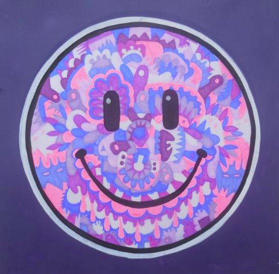 #tbt All smiles on <a href="/mikeybrains/">mikey brain</a> cover art for @djeskuche &amp; Nu Sky's 'Acid Jump. Own the print >> bit.ly/AcidJump << #theHOH