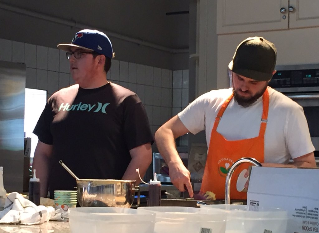 Randy &amp; Chad from the Natoaganey Community Food Centre talking food insecurity, traditional &amp; indigenous foods
