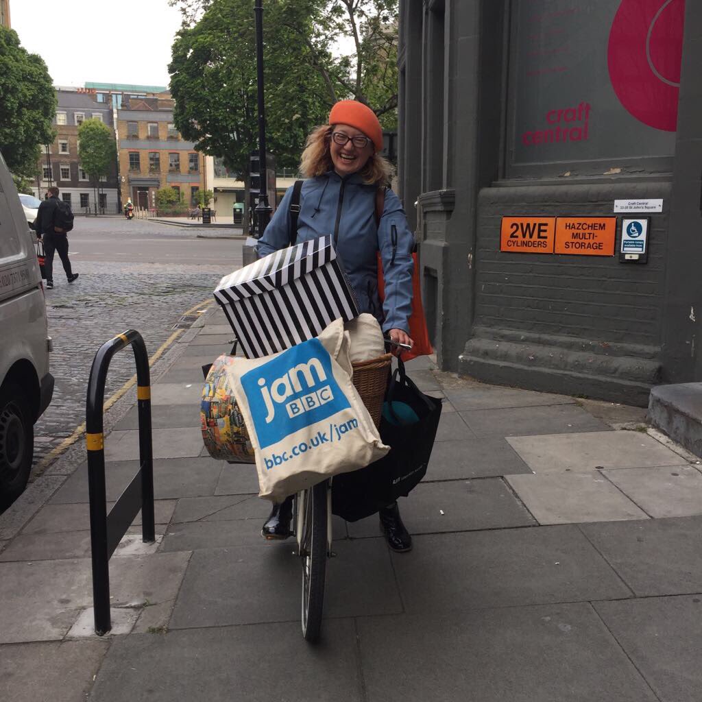 MartinaBohn's tweet photo. @CraftCentralUK bike #hatmobile setting up for #openstudios starting today at 5pm #craftcentral #craft #clerkenwell https://t.co/m4WDaIpz5j