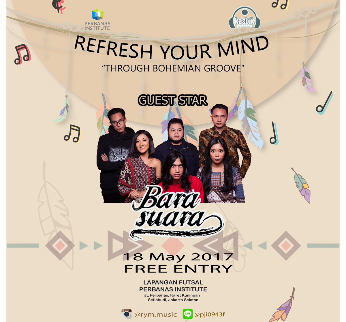 come on join with us !
kapan lagi kalian seru seruan bareng "BARASUARA" 
GRATIS!!
Kamis, 18 Mei 2017 
at Lapangan Futsal Perbanas Institute.