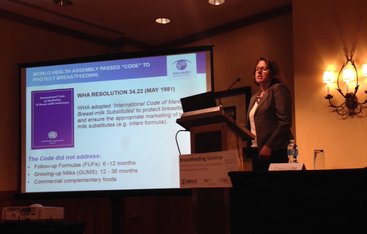ARCH_Nutrition's tweet photo. ARCH Project Director Elizabeth Zehner presents #WHOCode history & our study results from 4 countries at @USAIDFFP @FSNnetwork #BFSeminar https://t.co/0NSqN8gWKw