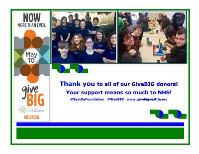 nhsrenton's tweet photo. Thank you to everyone who donated through GiveBIG! We appreciate you!
 #SeattleFoundation @SeattleFdn  #GiveBIG https://t.co/FjoqgGtUUH https://t.co/nqEXOqcYZ2