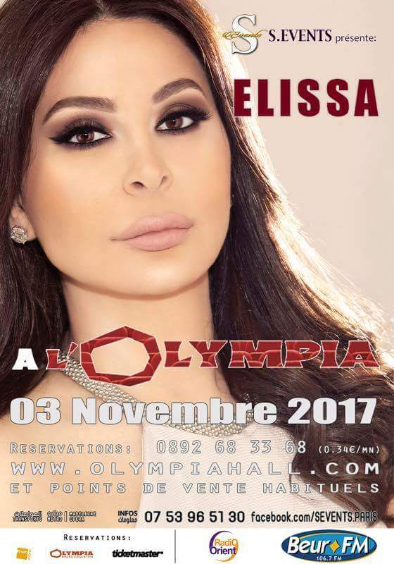 mirjam838's tweet photo. Remember @elissakh at Olympia concert Friday 3 November 🔜
Book your ticket on this... https://t.co/og7Zru0QJw by #elissakh via @c0nvey https://t.co/adKkEfeCRp
