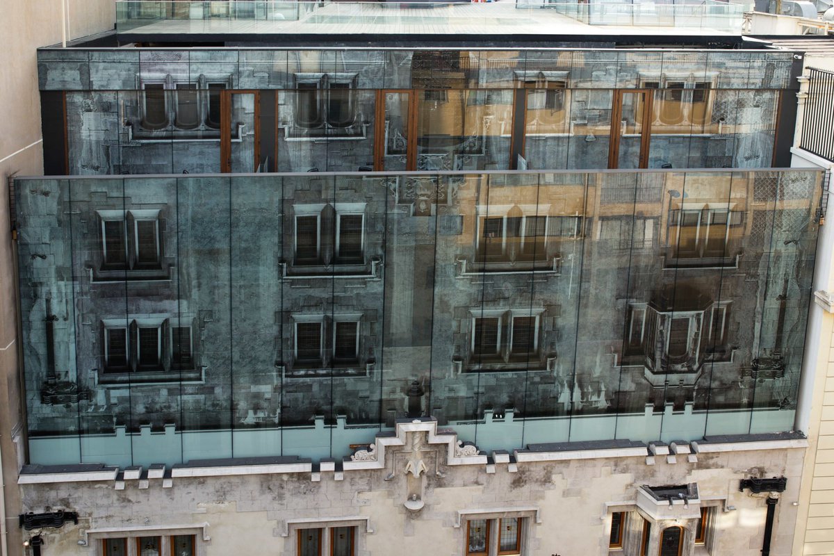 SurfaceMag's tweet photo. #HotelOfTheWeek: Santiago's @hotelmagnoliacl, a convereted Neo-Gothic residence with a glass addition. https://t.co/setQwQaQC5 https://t.co/wAEDaZqOiw