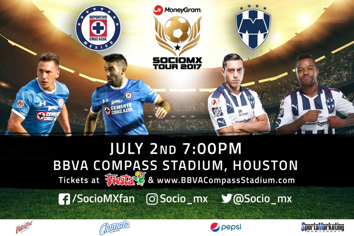 .@iBellitaa  no se perderá el @Cruz_Azul_FC vs @Rayados; tú también puedes estar en #MoneyGramSocioMXTour bit.ly/295YuHz