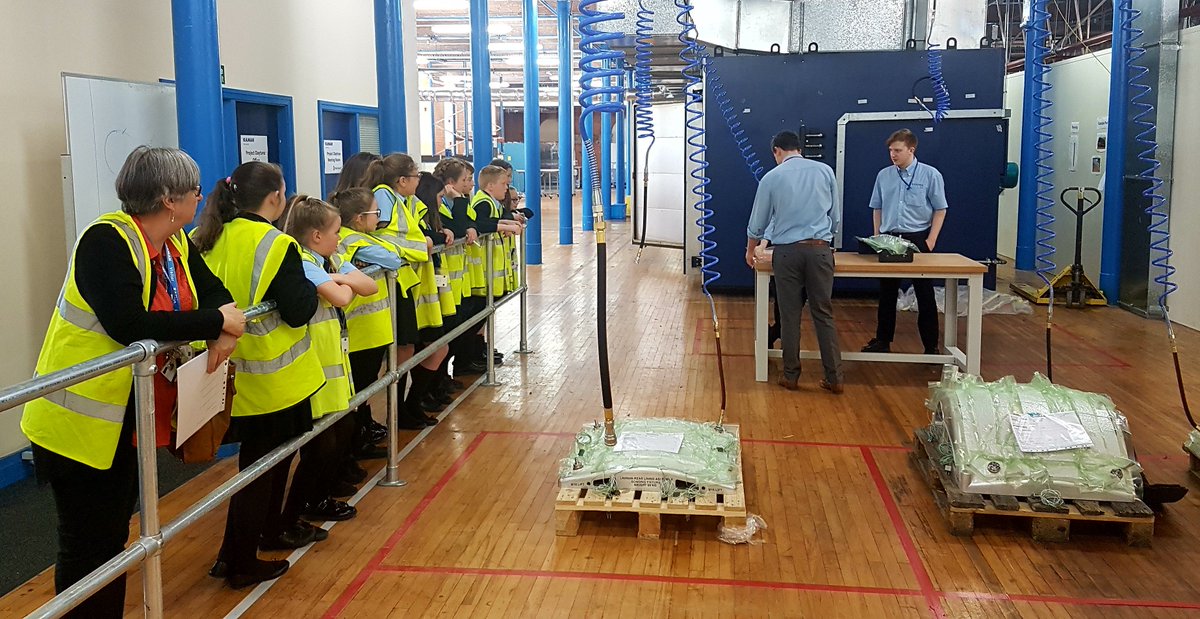 Great visit this morning from Year 7 pupils @DVHS_SBR #gotoworkday