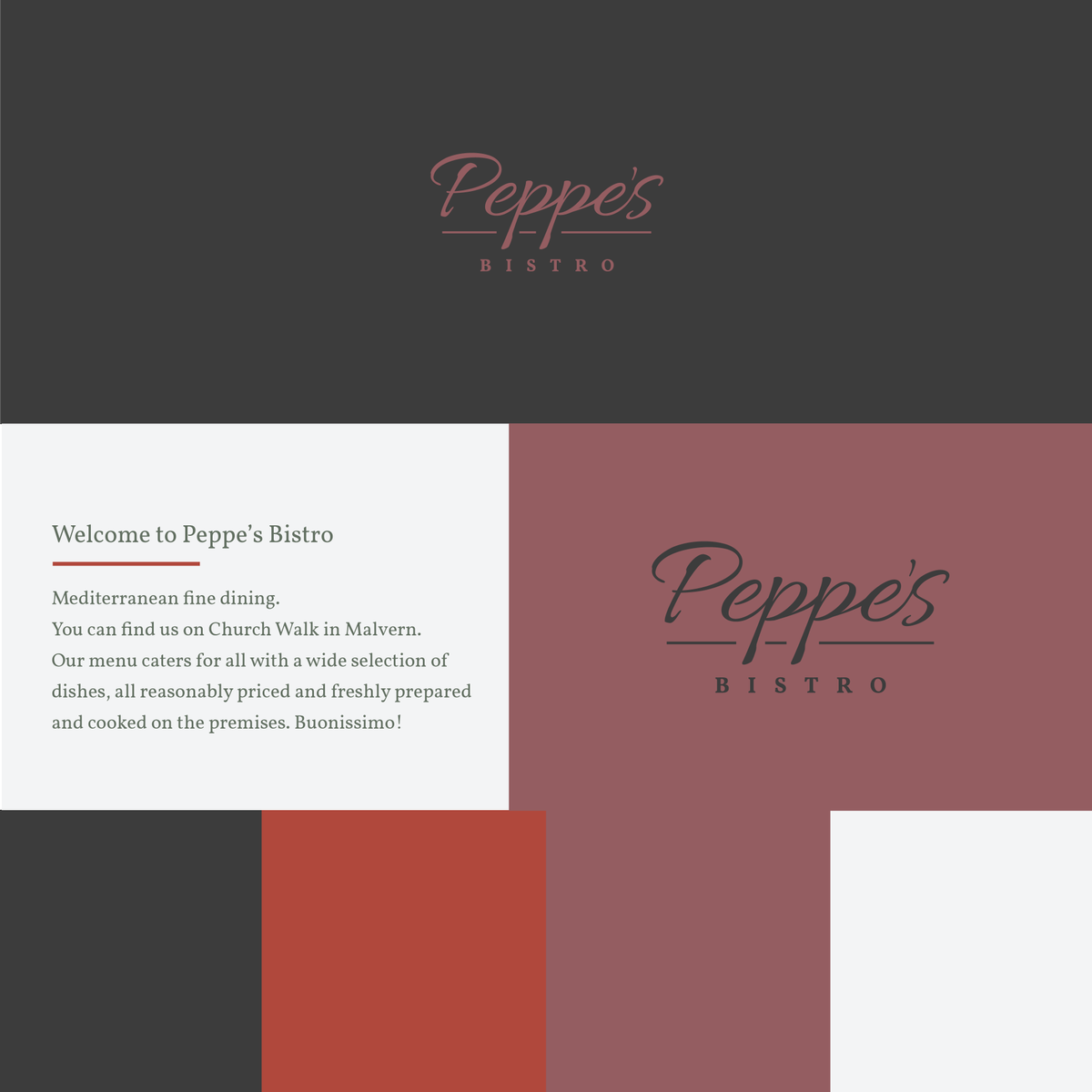 Pixertise's tweet photo. We're working on new branding for a local Itallian restaurant. Here are 3 brand boards we've put together to get the creative juices rolling https://t.co/eUHxwPLMiV