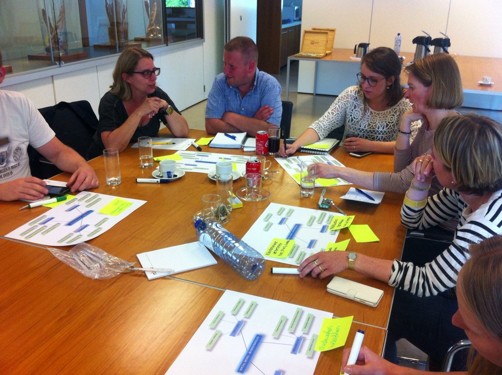 De Vakgroep Online is in volle gang! Iedereen is druk bezig :)