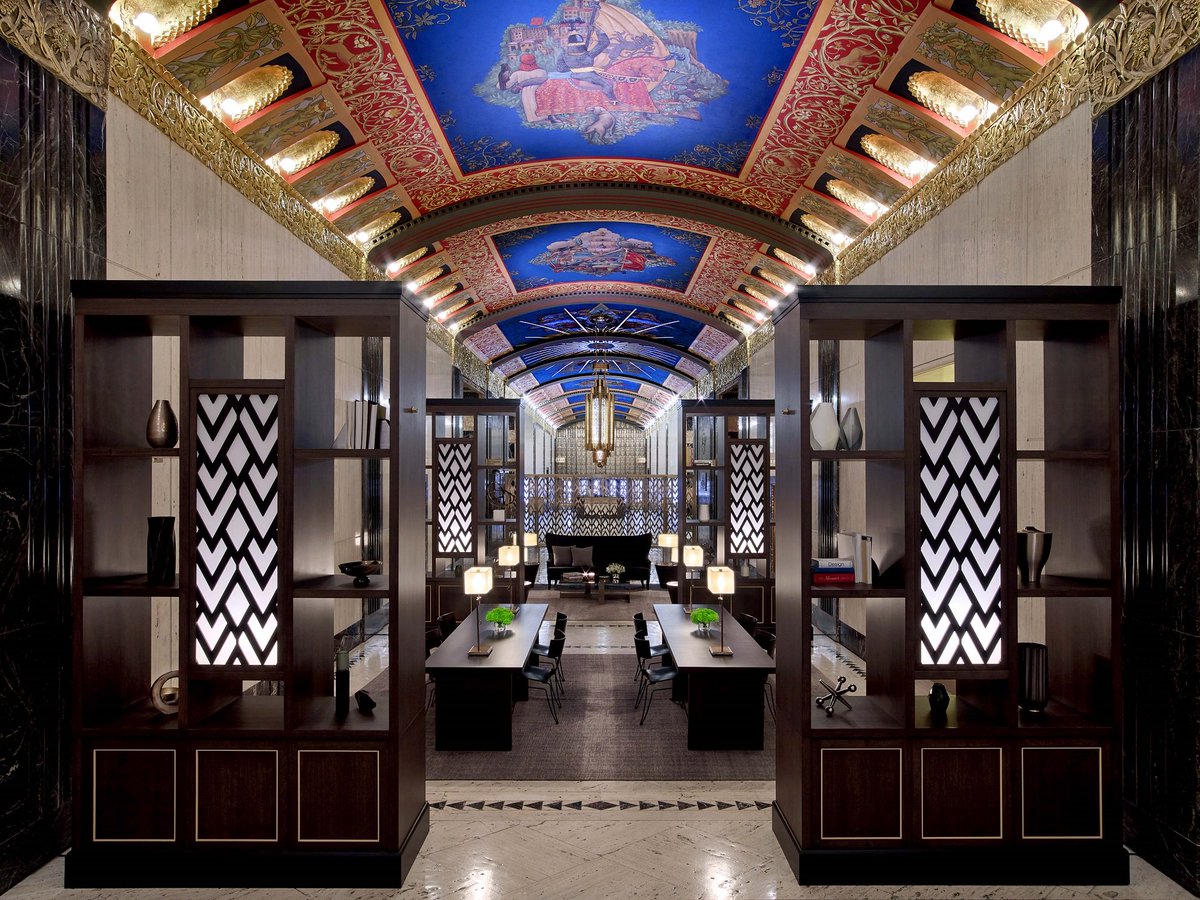 Bringing contemporary, cosmopolitan design to #LandMark interiors of 100 Barclay in #TriBeCa. View new project here, bit.ly/2q6h1xb