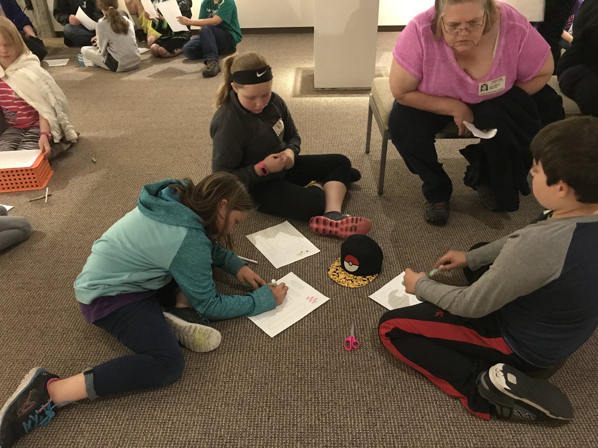 Mrs_McCormick34's tweet photo. At the Brunnier Art Museum, we learned about Inuit art and stone printing! We made our own Inukshuks! We also listened to a story teller :) https://t.co/sLnxOSxD3O