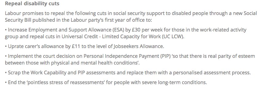 No.1 of many reasons why I will be voting Labour. The benefits system is a national scandal causing unprecedented mental pain #cripthevoteuk