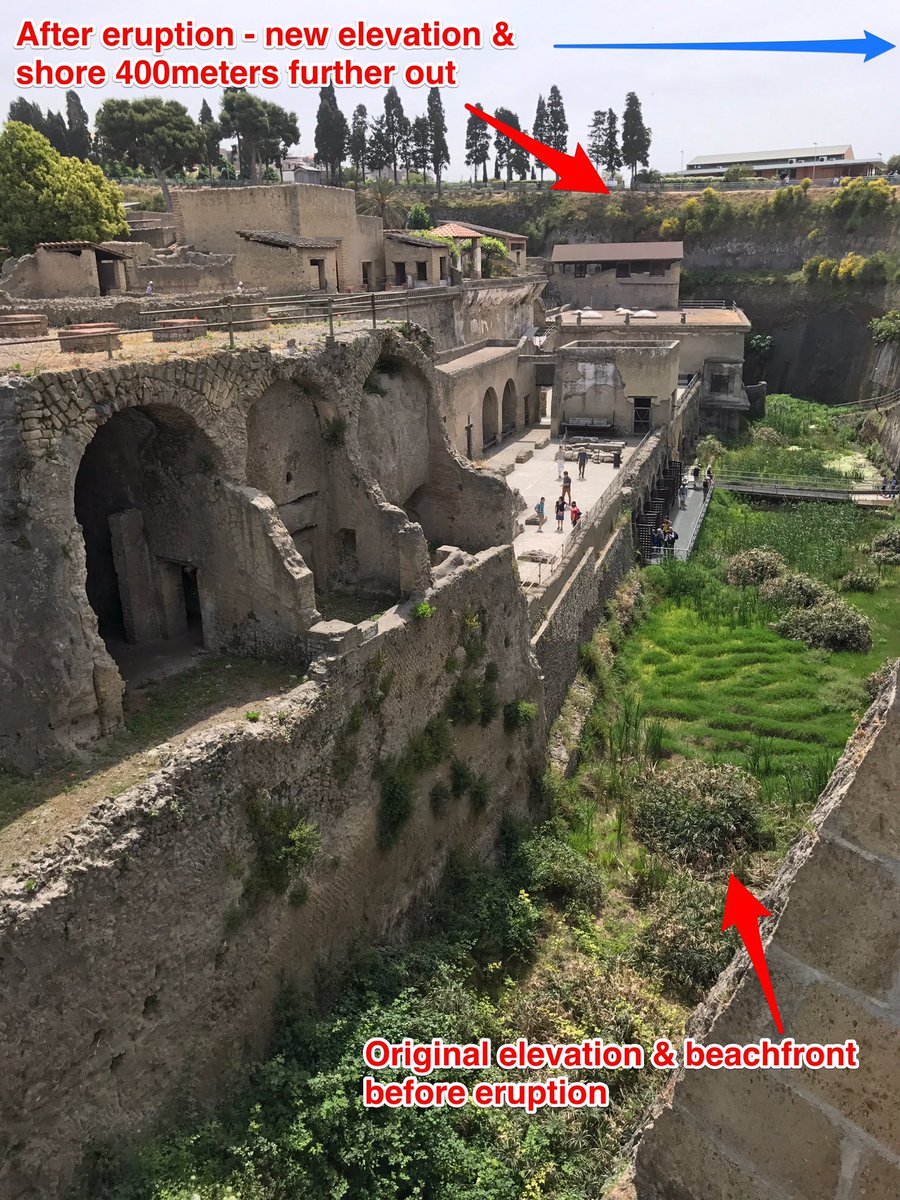 peet2's tweet photo. All this got completely covered in volcano barf in 79AD. They literally built a new city on top of it not knowing it was there until 1730's. https://t.co/pHvmC8TlPP