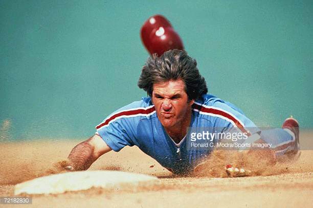 Today in 1980, 39-year-old Pete Rose becomes the first NL player in 52 years to steal 2nd, 3rd, and home. Always be hustlin'.