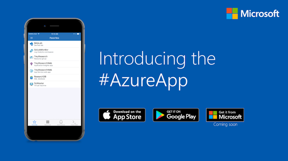 Announcing the new #AzureApp, putting every subscription resource from every service in your pocket. Learn more: https://azure.microsoft.com/en-us/blog/azure-app-preview/