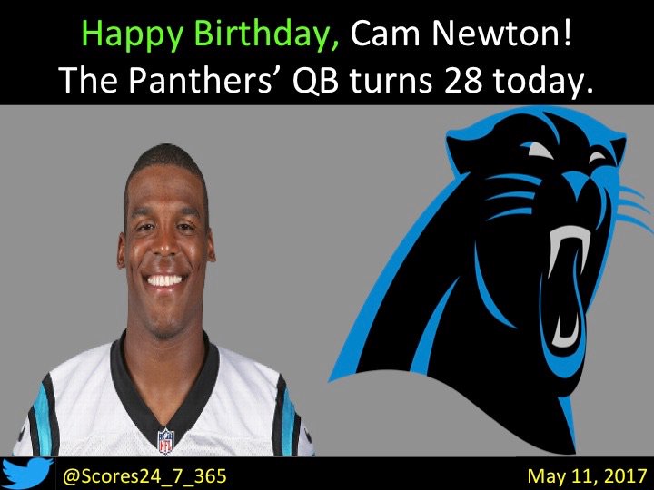  happy birthday Cam Newton! 