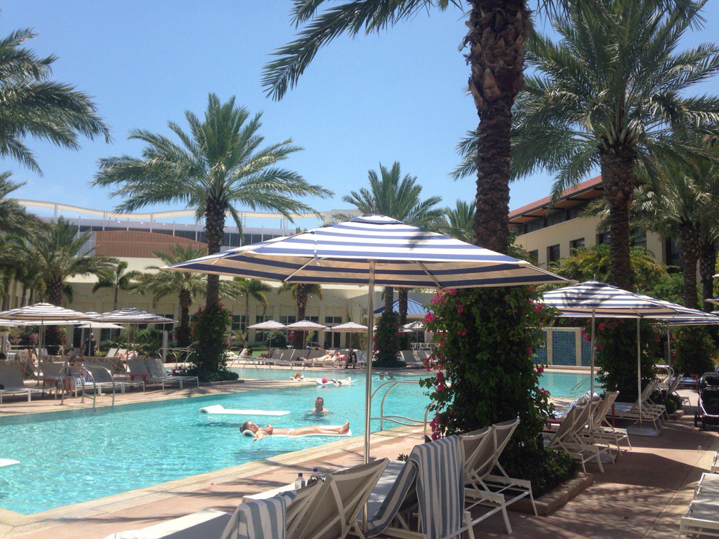 MaraSvenne's tweet photo. The pool at #hiltonWestPalm for #iafnac2017 great venue great food great networking great learning https://t.co/JDqrbT4swN