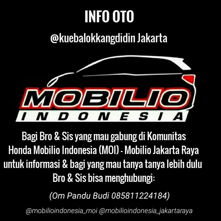 radenaryosigit's tweet photo. Yuk Bro &amp; Sis gabung ke Mobilio Indonesia #mobilioindonesia #mobiliojakartaraya https://t.co/FXCLoV6TLW