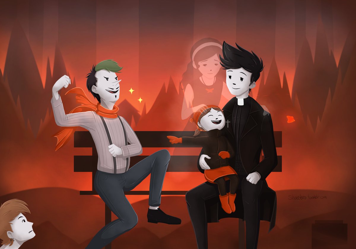 LauraJeanNarry's tweet image. Phew, finally done! Jack's posing with Bo's scarf c: The background is Red Wash-esque 'cause I love the scenery there. Plus there's seating.