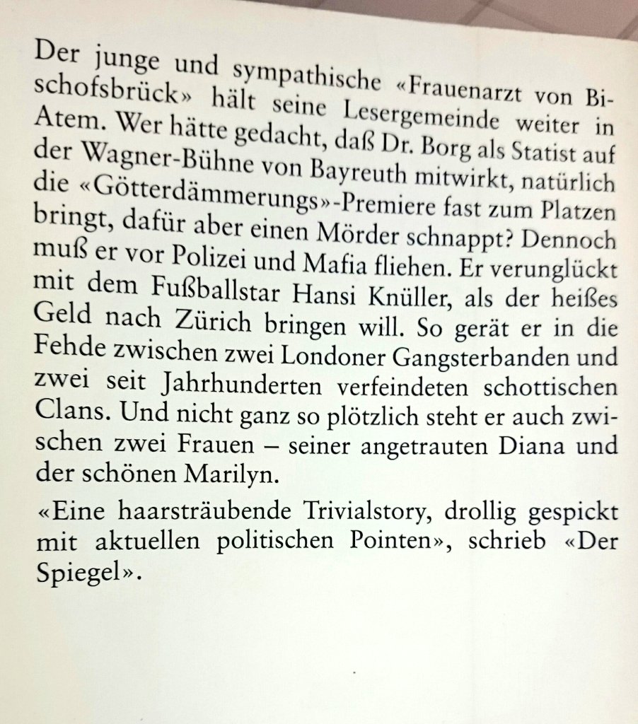 _Unveu_'s tweet photo. Der Literatur-Tipp des Tages trägt den klingenden Titel: "Der Frauenarzt von Bischofsbrück" #drollig https://t.co/djLI2eWzsN