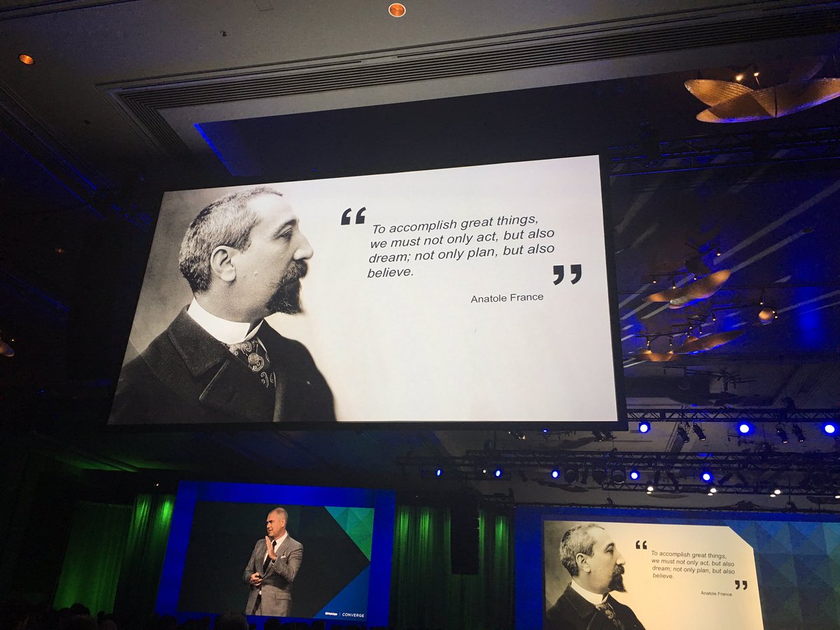JCtechfuture's tweet image. Great quote by Anatole France #netappconverge