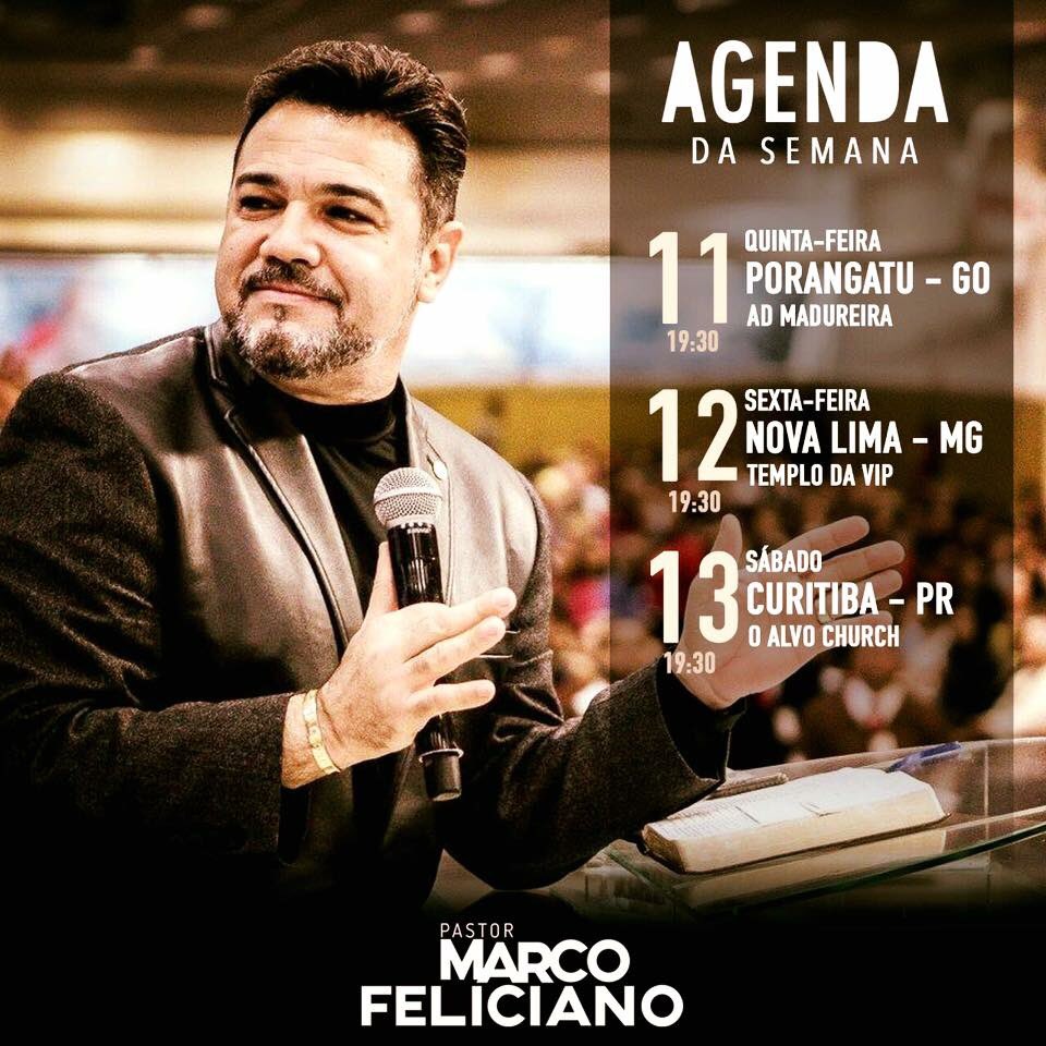 marcofeliciano's tweet image. #AgendaDaSemana #PregarOEvangelho #Goiás #MinasGerais #Paraná #ReageBrasil #AvivamentoJá