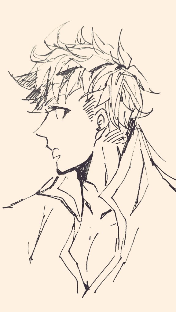 横顔斜め顔大好きまん
一発描きたのしー 