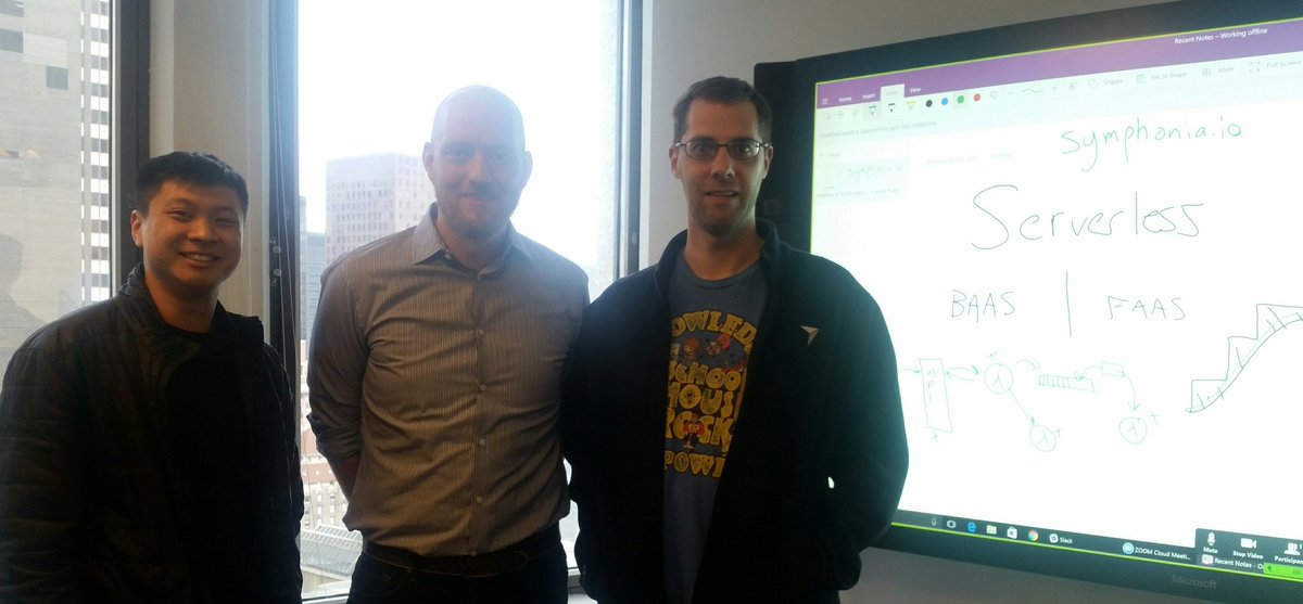 NovusCode's tweet image. Thanks @johnchapin @symphoniacloud for stopping by! Terrific introduction to #Serverless