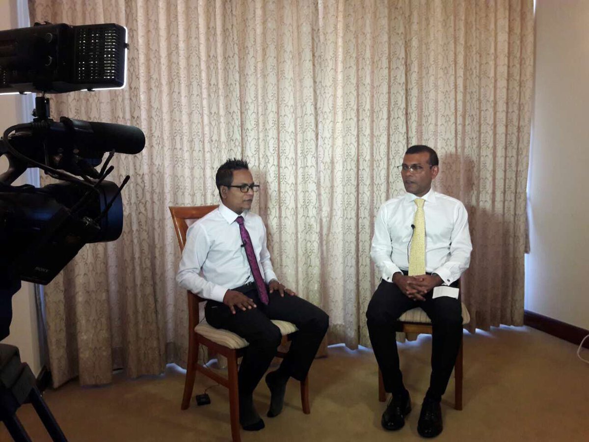 IllathHassan's tweet image. #InterviewUpdate
57 Membarun Hamavaane, Raees Yameen Maqaamun Dhuru Kureveyne: Raees @MohamedNasheed
#SaveMaldives #FreeRaeesNasheedNow
