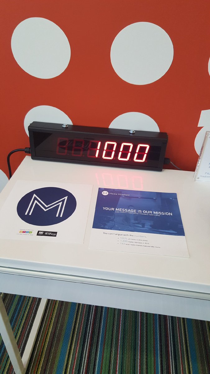 MediaMinefield's tweet photo. #Cheers to all our amazing clients across the US &amp; Canada. We just celebrated securing our 1,000th media interview this year!  #EarnedMedia https://t.co/y4IK6bqAjI