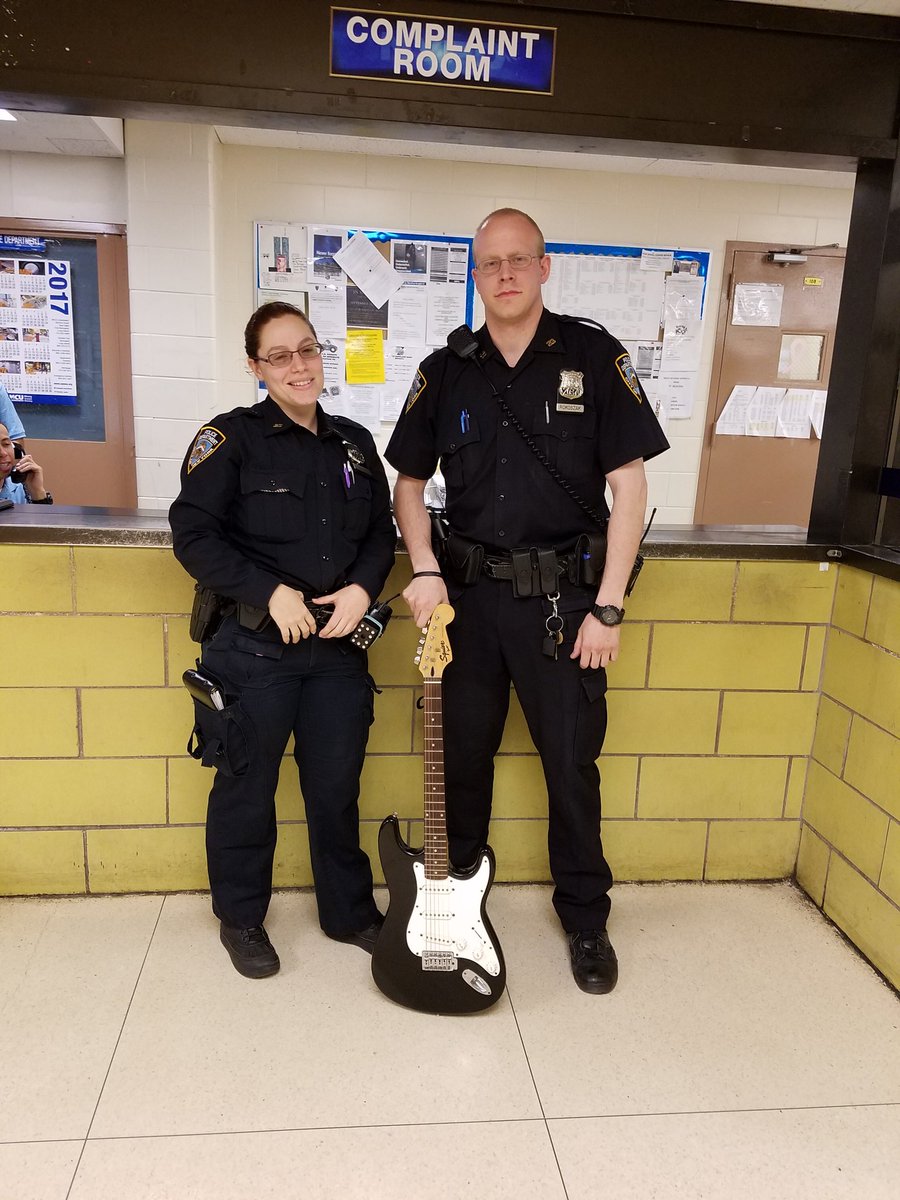 NYPD23Pct's tweet image. If you're going to steal a #guitar u better have a really quick escape plan or a very big coat. Want a six-string? Buy it at the 5-&amp;amp;- Dime!