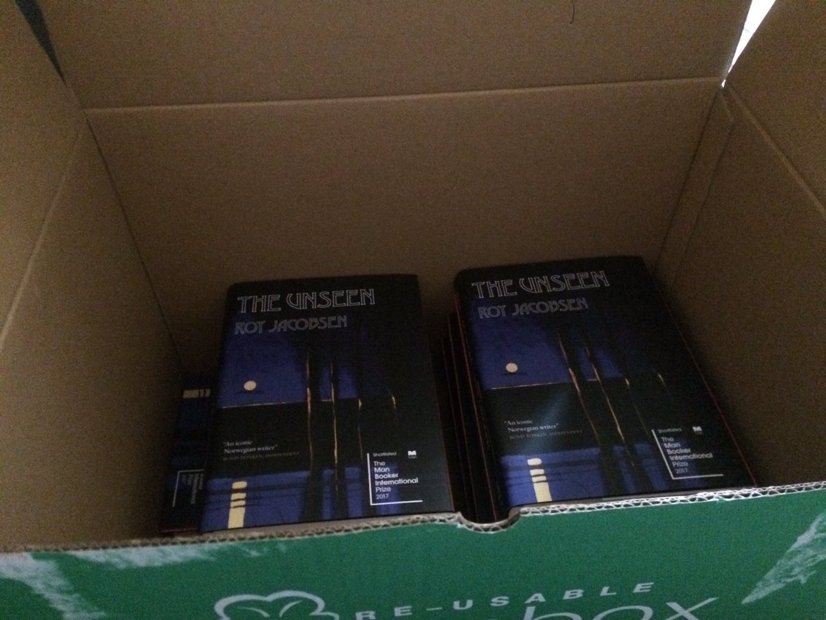 SusieBee99's tweet photo. They're HERE!!! 🙌🙌🙌📚📚📚thanks @readingagency - London SYP book club are so excited to get reading The Unseen by Roy Jacobsen #MBIP2017 https://t.co/Dh3roOSOxK
