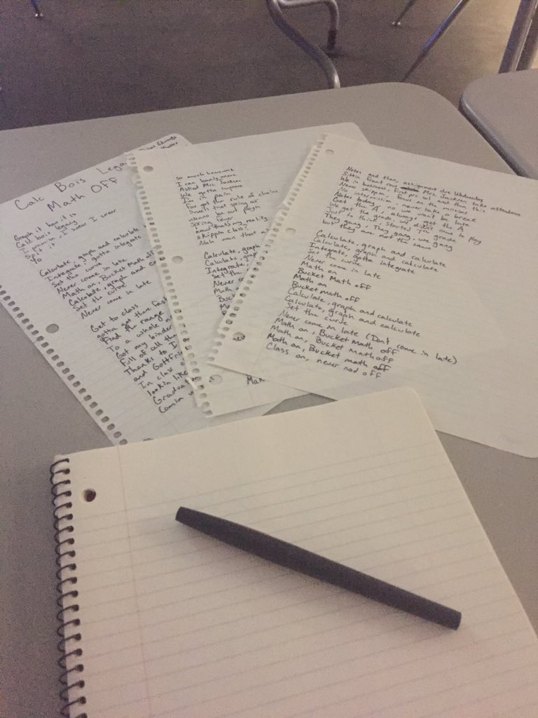 His_Boujeeness's tweet image. We back in the lab, with a pen and a pad tryna get this dang label off #MathOff #CalcBoisLegacy