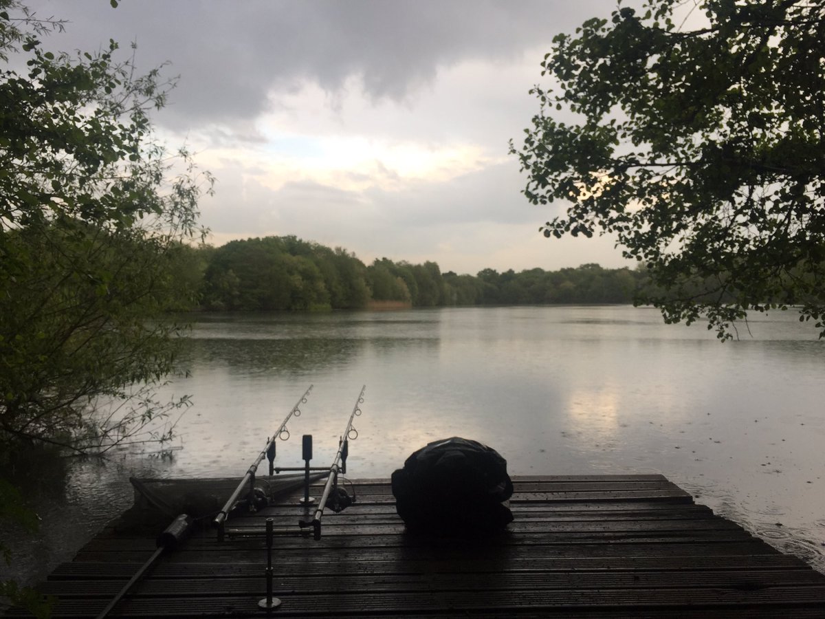 DanFisher1983's tweet photo. Warm weather and rain - my favourite fishing conditions!! Let's hope the Dinton Carp agree!! Come on you scaleys! #dintoncarp https://t.co/eJq8MVbido