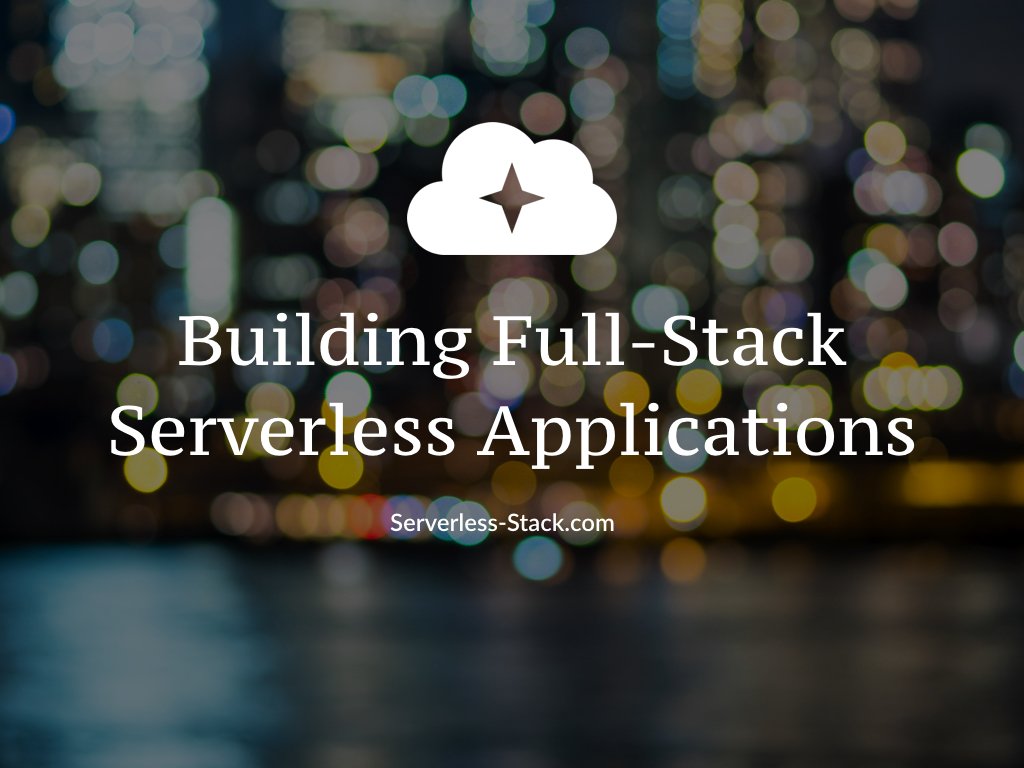 jayair's tweet image. The slides from our talk on the #ServerlessStack at @fullstackTO s3.amazonaws.com/anomaly/Server… ✨