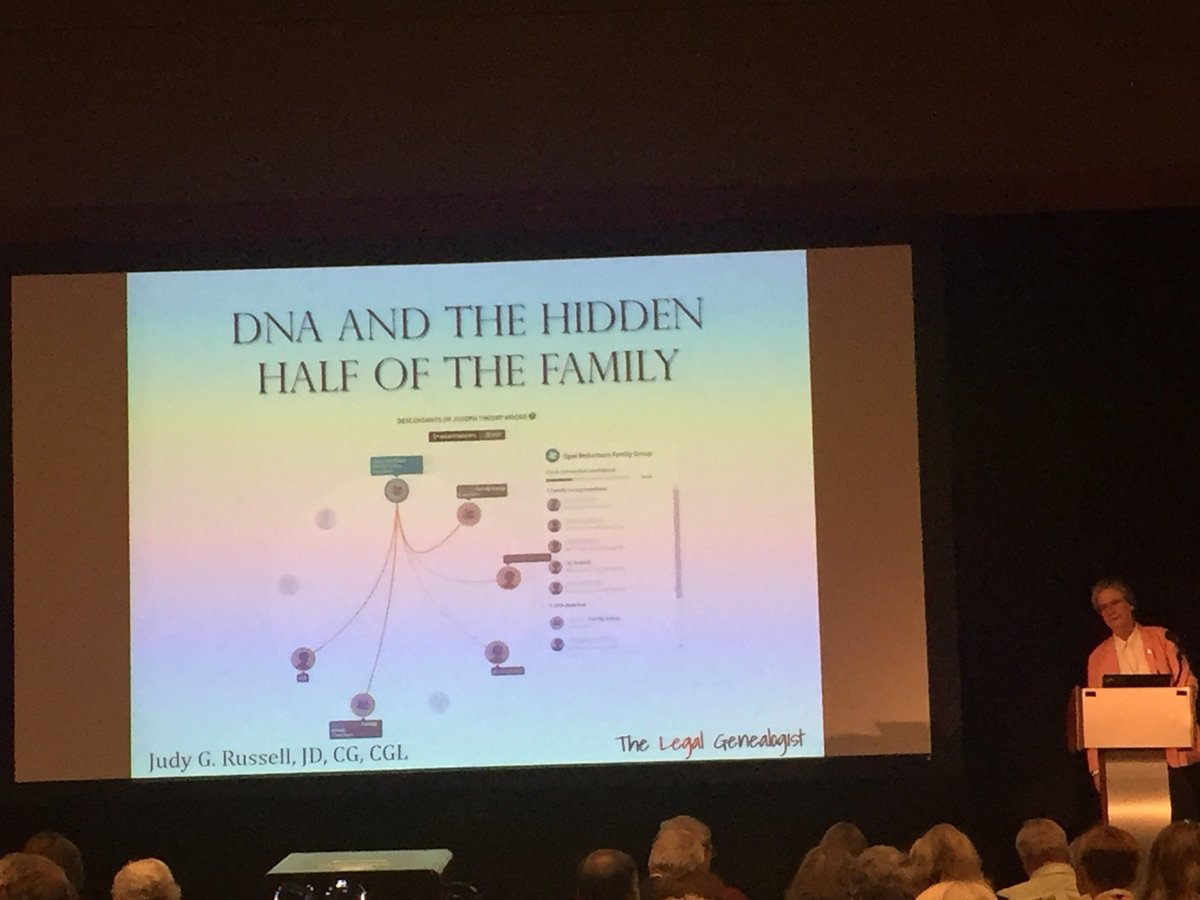 GedTree's tweet image. Ready for DNA and the Hidden Half of the Family, with @legalgen.