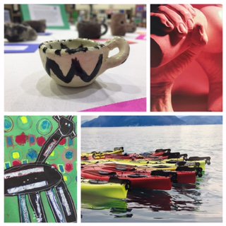KeySchool's tweet photo. A sneak peek of the Art Show, opening today at 3:30! #KeyArts https://t.co/mwk7gu71y3