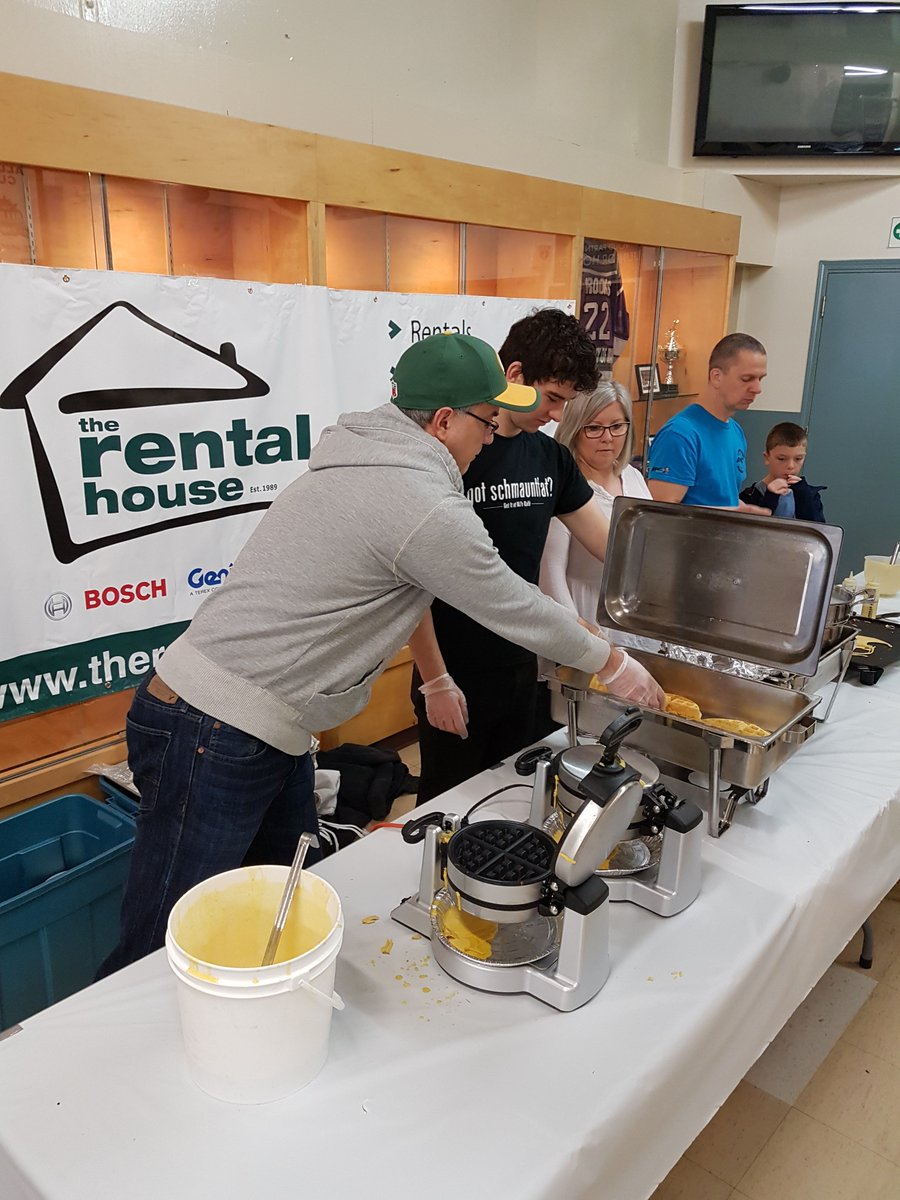 #TBT to making waffles for the #RocTheRink tournament! Recreation Opportunities for Children (ROC) E... #OhBaYo