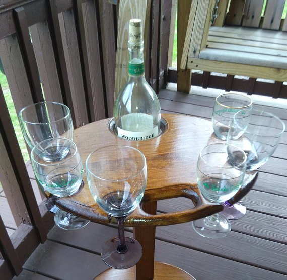 NWPABackwoods's tweet photo. Wine Party table is finally available.It holds six wine glasses and a magnum wine bottle. https://t.co/Wgng8H6VwS https://t.co/IJEBFWXUFl