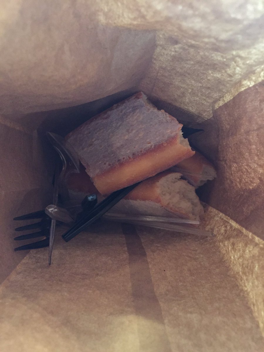 #servicefail <a href="/panerabread/">Panera Bread</a>, it's ok to forget the utensils, napkins &amp; bread. Not ok to return with it like this.