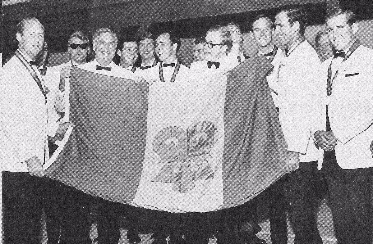 Happy chapter anniversary to the San Diego State Chapter! Est. May 11, 1968. 📷: New initiates holding up the DU flag.