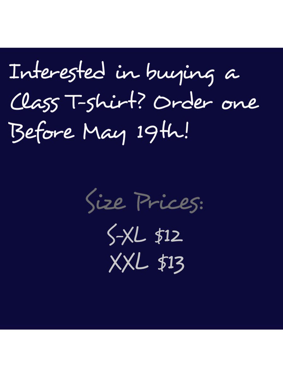 medhigh18's tweet photo. T-shirt are being sold until May 19th!Prices vary by size &amp; will arrive this summer in time 4 next year's Pep rally https://t.co/jZCDWbYZBH