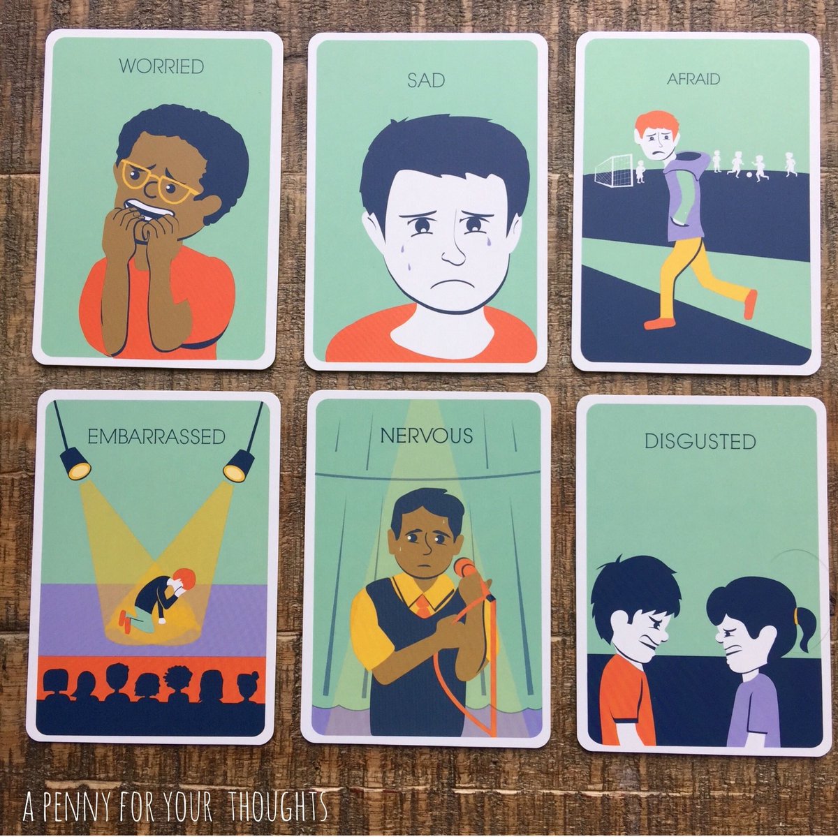 APennyCards's tweet image. Let&apos;s help our kids identify how they&apos;re feeling when they may not have the words. 💕 #sel #childtherapy #mindfullnessforkids #momblog  #kids