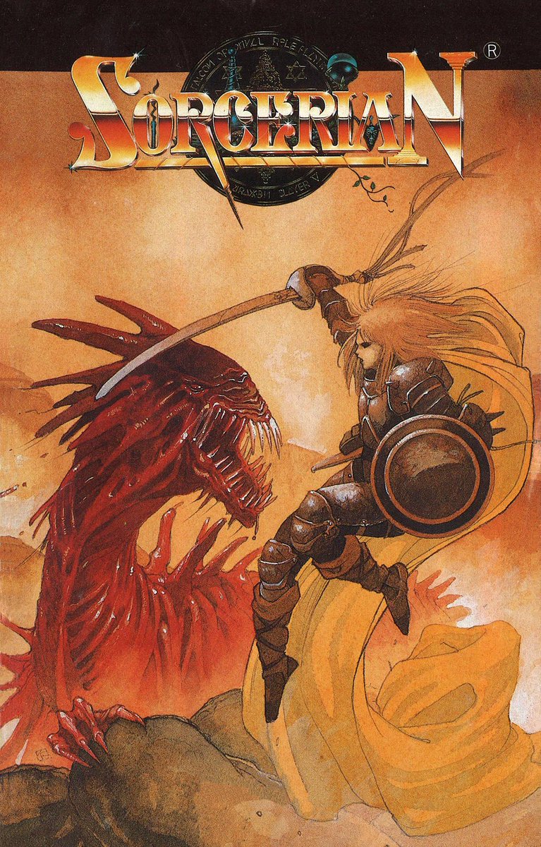 Sorcerian / ソーサリアン (Mega Drive version - Sega - 1990) Cover