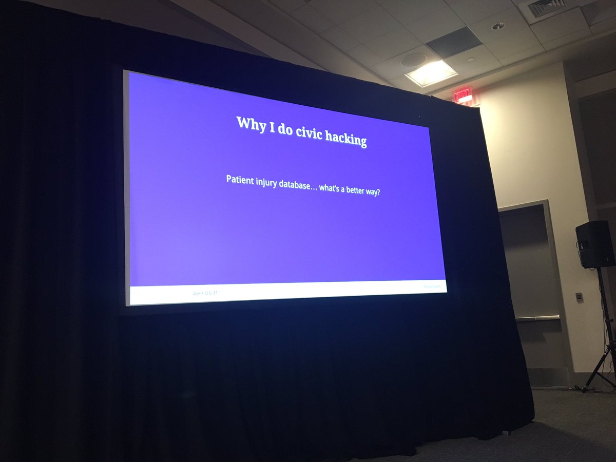 @OSCON2017 Get to Meeting Room12 , for 101 on Civic Hacking <a href="/haileypate/">Hailey Pate</a> #OSCON2017 #fellowhackers