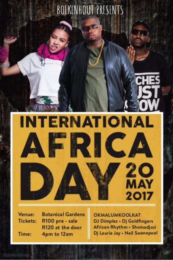 Let's go! #BoekiesAfrica will be lit. Watch this space. 20 May. Botanical gardens. It's going down