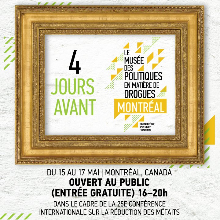 MofDP's tweet photo. 4 jours vant le #MuseePolitiquesDrogues à #HR17! Privilégiez l’acceptation plutôt que la criminalisation https://t.co/u1rRW1Zros https://t.co/Fr2esXte8W