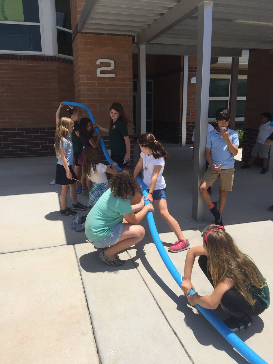 mhstacy17's tweet photo. Our scientists explored ways to increase the distance a marble would roll using pool noodles. Had a tubular time!@CitrusGrovevcs #cgeeagles https://t.co/ff9ORMR6ez
